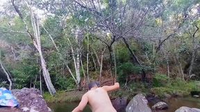 I Went to the Waterfall and Showed off Before Someone Came and Caught Me.