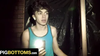 Blonde Twink Donovin Rece Takes First Rough Gangbang