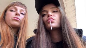 Double POV Spitting And Dirty Sneaker Soles Worship (MP4 HD 720p)