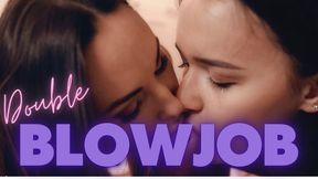 Two slutty pornstars suck biggest cocks in POV