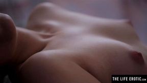 Hot blonde dances in sexy lingerie before masturbating to orgasm