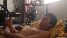 Big-Cocked Amateur Wankster Unleashes Huge Load
