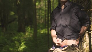 Noel deros handsome masturbation adventure in the woods masturbation woods