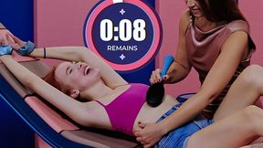 Giggly Megan & Sabina Push Tickle Limits: Feisty Foot Fetish Session
