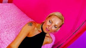 Superb German babe gets sprayed with cum after a hard anal bang