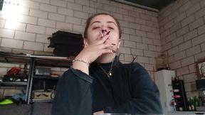 PAWG Girl Smoking Slim Cigarette