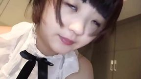 Sexy cosplay babe gets creampied by a lucky guy