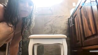 Camsoda - Tori African Anal and Masturbation inside toilet