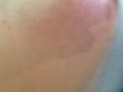 Chastity Femboy Playing Close-up with Thicc Dildo