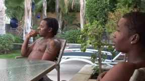 Two Black Guys See Sexy Ian Cody at the Pool