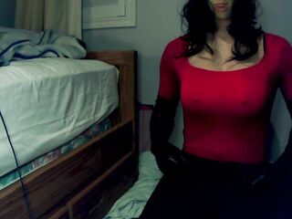 Forever Smiles Pt4! Female mask gal Happi give her silicone cunt a rub!