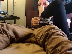 Big cock loving teen amateur with sock fetish being nailed