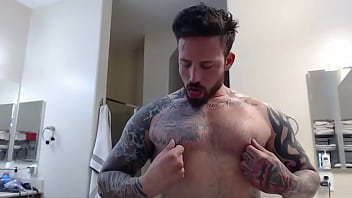 Gay solo nipple worship