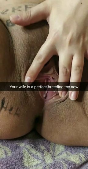 My wife is a perfect breeding bitch now! - Milky Mari