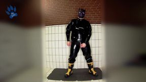 pawing off in new 1.2 mm rubber suit