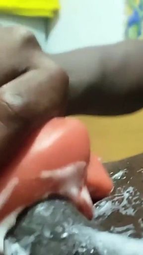 BBC Homemade Toy Throat Creamy Fuck