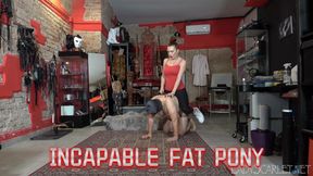 LADY SCARLET - INCAPABLE FAT PONY hd - INCAPACE PONY GRASSO