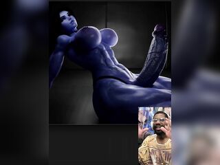 Hard Long Jock Futanari Widowmaker Shows Her Dominance By Showing Her Tasty Meat