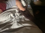 Acordando minha esposa com pau na boca ..