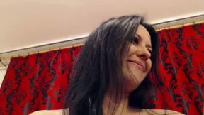Well-shaped Woman Shows Her Bust