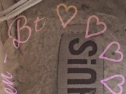 See the inside of my house slippers.