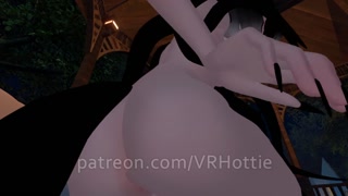 Brunette Glasses Strips in Booty Shorts Fucking Riding in Backyard Gazebo POV Hentai Lap Dance