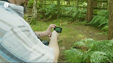 Redhead Fox Girl Lily Kink is filmed on motion camera'_s in the woods flashing then fucking herself with dildos