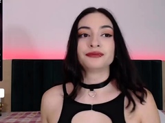 Beautiful teen brunette Jessica Sinn masturbates