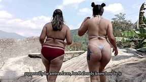 amigas muy calientes experimentan tener sexo oral al aire libre con cuidado de que sus novios las pillen - porno en espanol