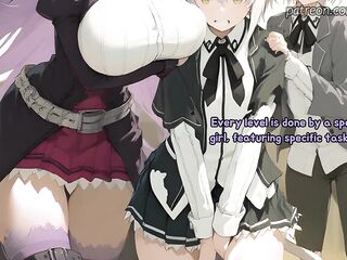 Get throughout 8 angels to pass Catgirls Academy's exam (Sex JOI)