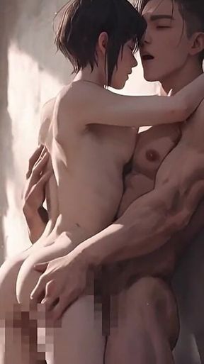 Facing the Window, Small Waist in His Hands-she Sits the Light and Finishes Where It Turns Golden.