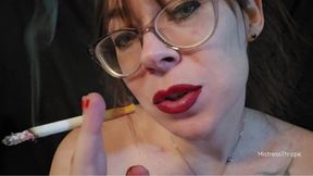 Smokey kisses on your cock POV