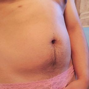 Cuming in my gfs pink panties