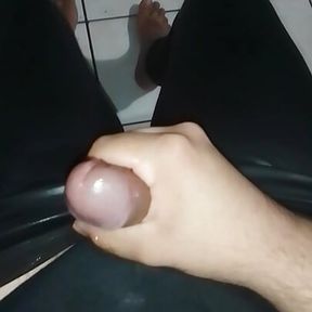 Masturbate with my vinyl pants