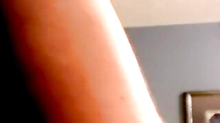 Hung bald amateur cums in mature mans mouth after blowjob
