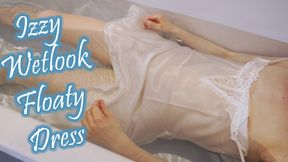 Izzy Wet Look Floaty Dress