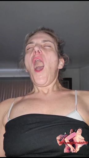 Analriding Cougar Cumming on My Dick