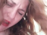Red headed slut whispers and cums on snapchat for a PH friend.