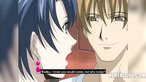 MILF Stepson fucks his horny stepparent while her partner watches jealously - Hentai Eng Sub