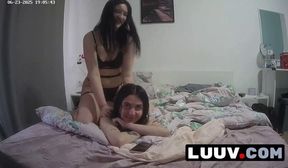 luuv. two beauties vilika and elika start a massage on camera