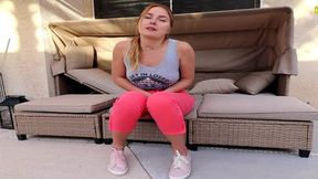 vika slow omorashi tease pants pissing and cumming