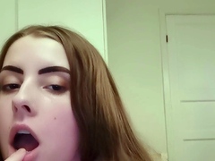 Amateur Facial For Teen Brunette