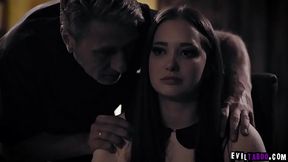 Gia Paige is getting married sson so she confesses with his horny priest Steve Holmes and ended up having a hardcore sex with him.