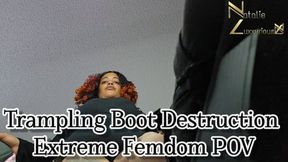 Trampling Boot Destruction Extreme Femdom POV 1080