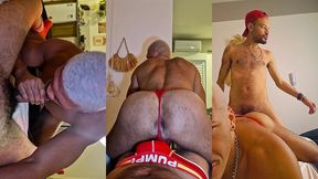 curto botelhar puta de fio dental socado no rabo - foda completa