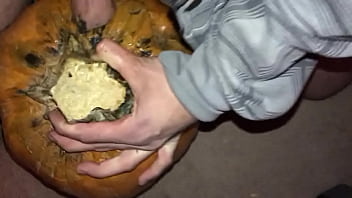 Me fucking a rotting pumpkin pt2