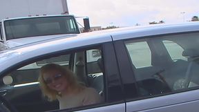 lilac sheets and a bbc - pale curly blonde sucks him and takes it doggy in heels