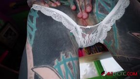 Ultimate Goth Tattoed Petite POINT OF VIEW - Point of view