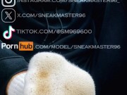 Polish SneakMaster96 trains German sklave foot boots socks stinky cock worship blowjob