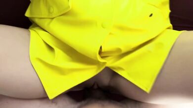 Hot Brunette Destroyed In PVC Raincoat Fetish